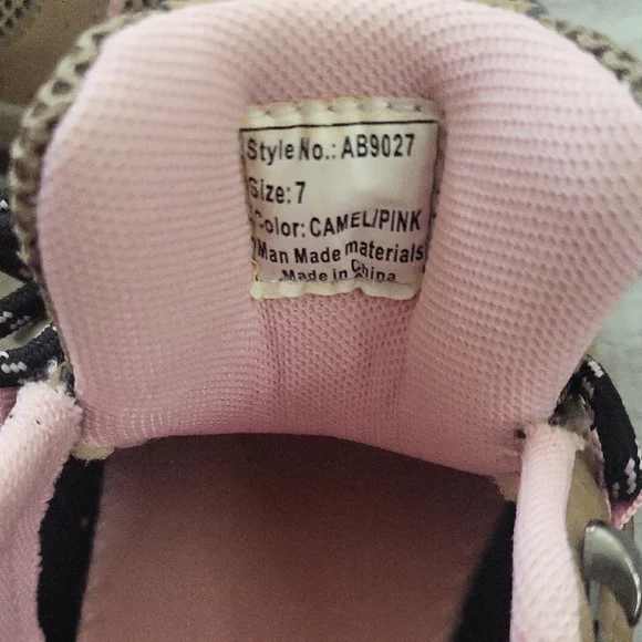 Air Balance Tan and Pink Athletic Shoes - Picture 6 of 7